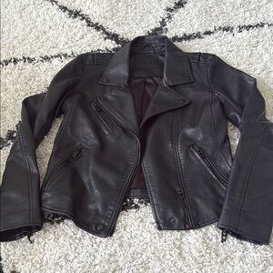 Women's Black Leather Jacket